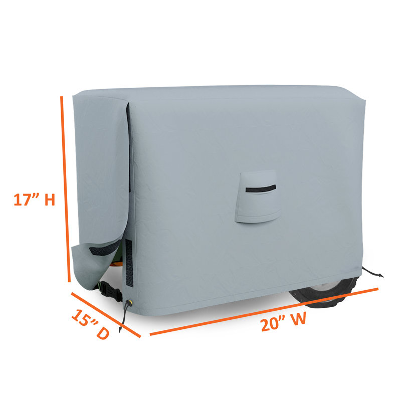 Outdoor Furniture Cover Cover, 43.2cm H x 50.8cm W x 38.1cm D, Grey