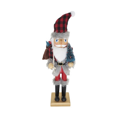Figurine de père Noël traditionnel casse-noisette