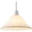 13cm H Glass Bell Lamp Shade in White