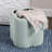 Chenille Flower Ottoman W/ Storage-1639809593