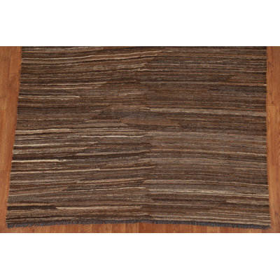 Earth Tone Kilim Oriental Area Rug 5x6
