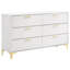 Ensemble de chambre avec très grand lit blanc 4 pièces Eastern-1876715328-1876715342