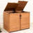Horizontal Solid Wood Lean-To Garbage Shed-549585655