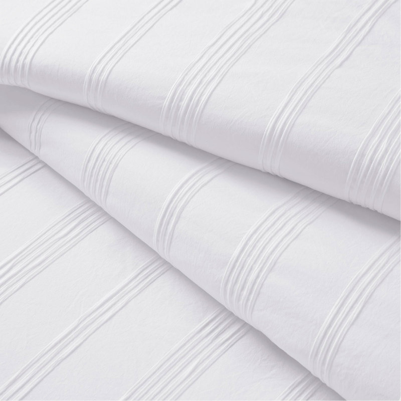 Ensemble d'édredon 7 pièces Cal King, Blanc