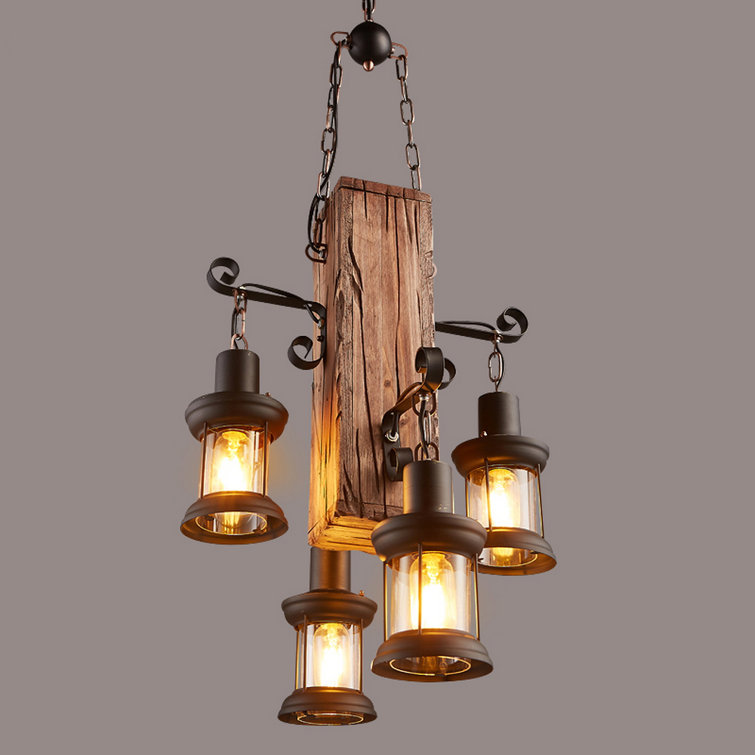 4 - Light Square / Rectangle Chandelier