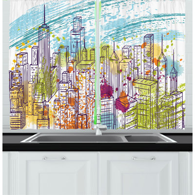 Pointed Kitchen Curtain