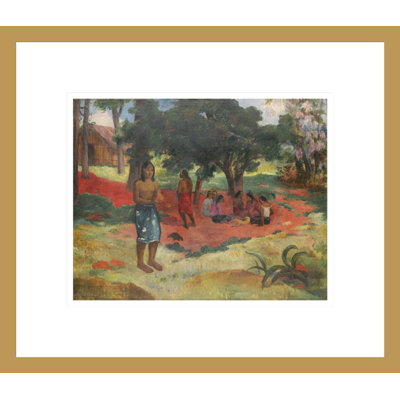 Parau Parau (Whispered Words) by Paul Gauguin - Framed Giclee Print