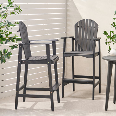 Bois gris foncé, 2 pièces - Créez un espace extérieur accueillant gris, 2 pièces, pour une cour durable