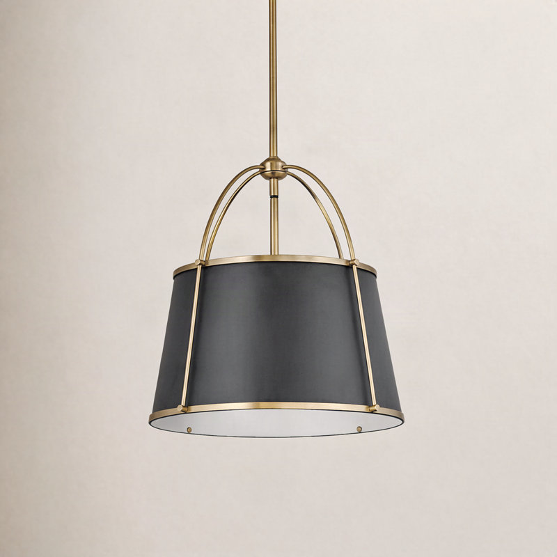 Clarke Medium Pendant, Warm Brass