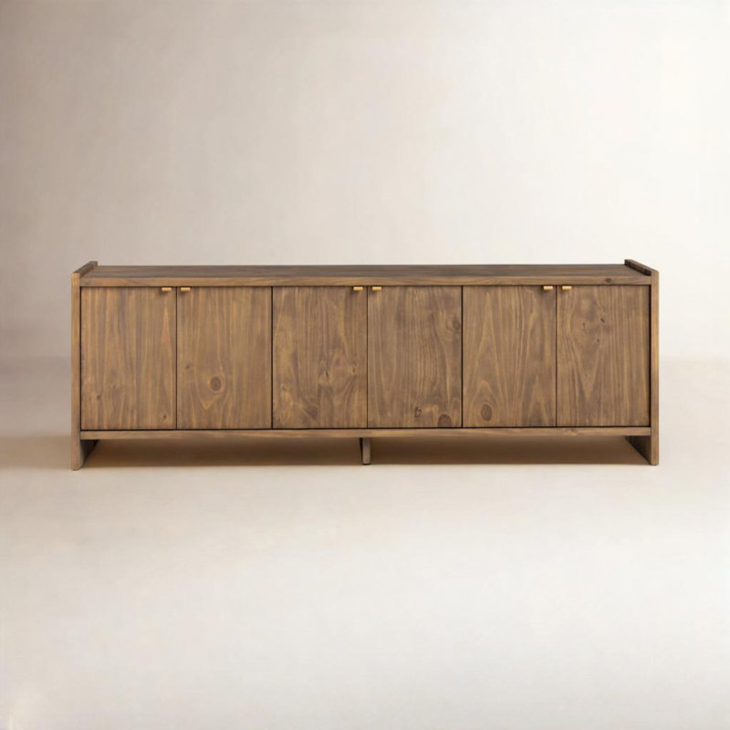 Handa 78'' Media Console, Brown