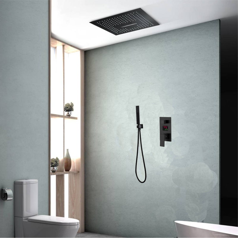 All-In-One Kit with Rough in-Valve, Matte Black
