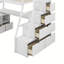 Lit mezzanine avec 7 tiroirs, 2 tablettes et un bureau-908904766-908904767