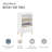 Becky 39" White Single Rest Cat Tree Bookshelf With Drawer