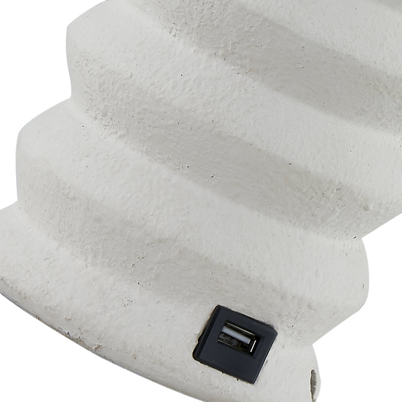 Aaron Resin USB Table Lamp