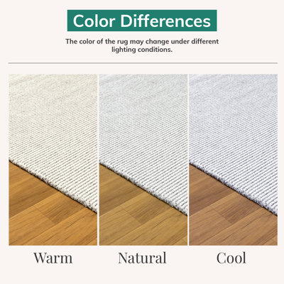 Two Tone Fringed Area Rug