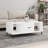 vidaXL Coffee Table White 40.2x19.7x15.7" Engineered Wood