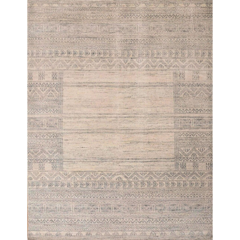 Contemporary, Transitional One-of-a-Kind Rectangle 7'11" X 10'3" Wool Area Rug