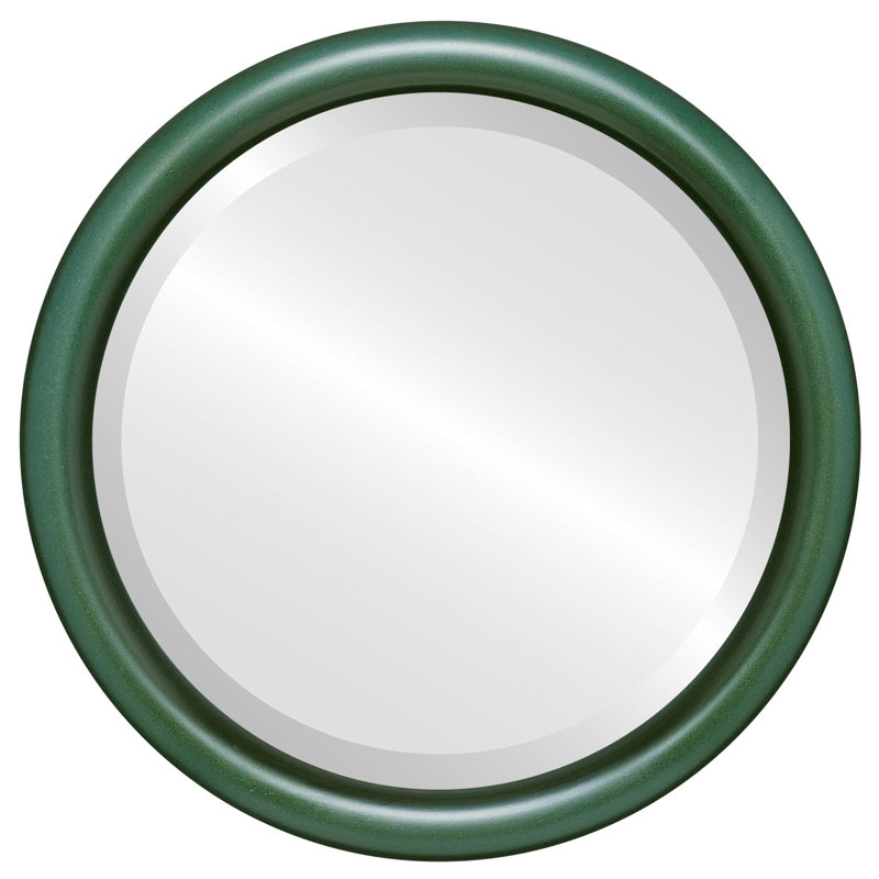 Miroir d'appoint Rowles, 25,375 po x 25,375 po, Vert forêt