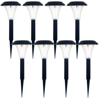 Solar Matte Black Solar Powered Integrated LED Pathway Light Pack