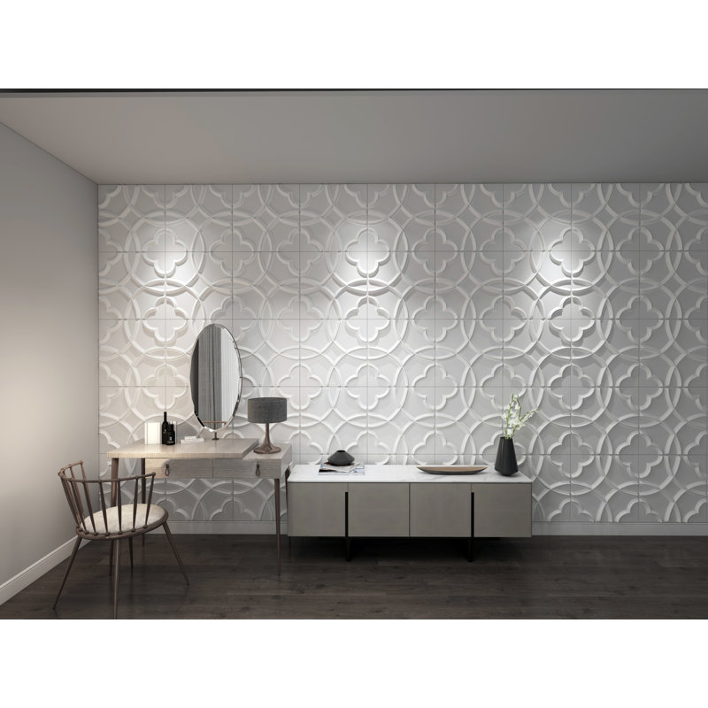 Panneau mural blanc 19,7 po x 19,7 po Falkirk Ross
