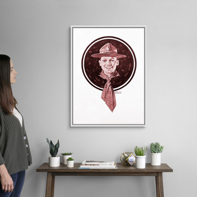 Tête de garçon, art mural sur toile