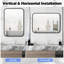 Aluminium Rectangle Mirror