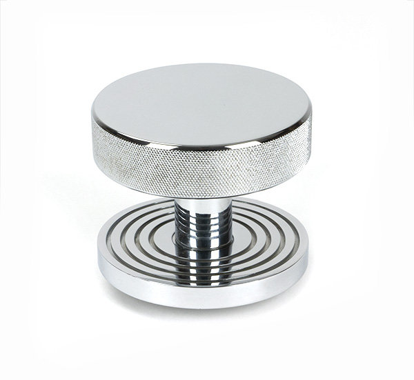 Brompton Single Dummy Door Knob , Polished Chrome