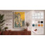 Mountain Mist in Gold Japandi - Wrapped Canvas-2105599668-2105599676