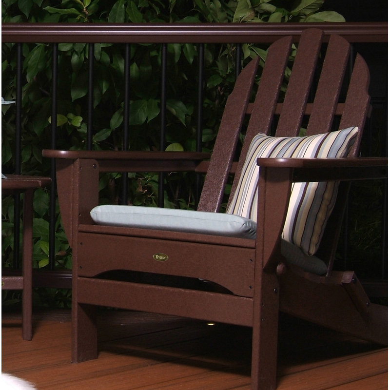 TREX Outdoors Cape Cod Folding Adirondack, Dark Brown