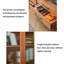 Bibliothèque en bois massif