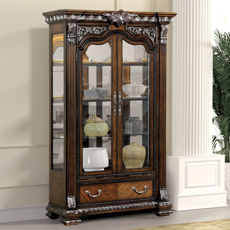 Vitrine 48,4 po, brun foncé