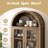 71'' Tall Arched Storage Display Cabinet-114229064