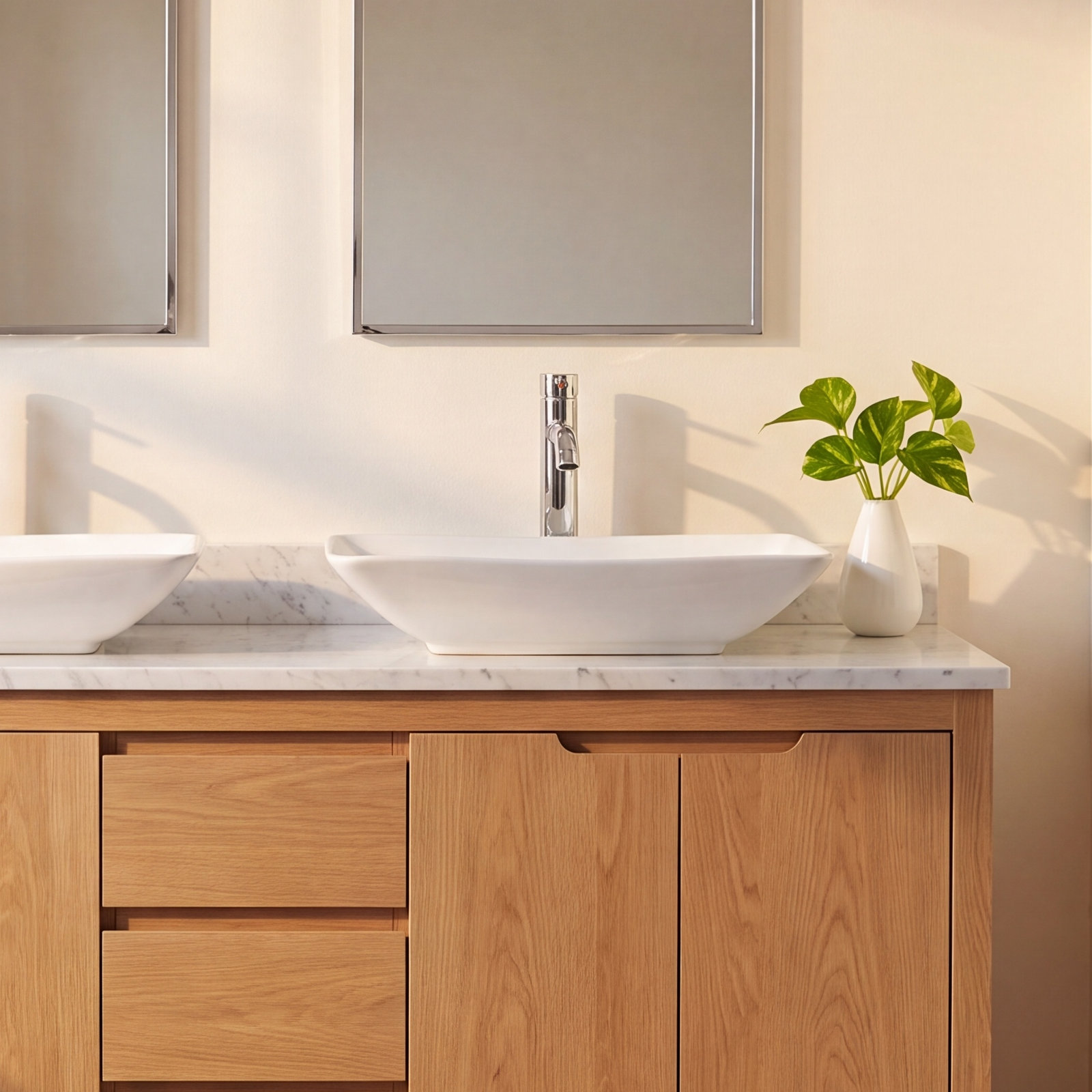 Modern Ceramic Rectangular Vessel Sink