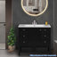 Meuble-lavabo simple 36 po avec plateau en céramique Obieze-215275562