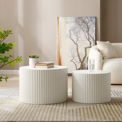Blayne 23.62" Round Nesting Coffee Table (2-Pieces)