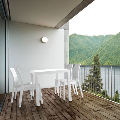 Diaz 4 - Person Patio Dining Set with Square Table