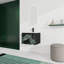 Meuble-lavabo mural 24 po avec lavabo en céramique et porte d'armoire à fermeture en douceur 24 po