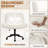 Fabric Swivel Desk Chair Office Chair with No Arms-108644002