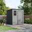 Sturdy & Stylish – All-Weather Double-Layer PP Tool Shed