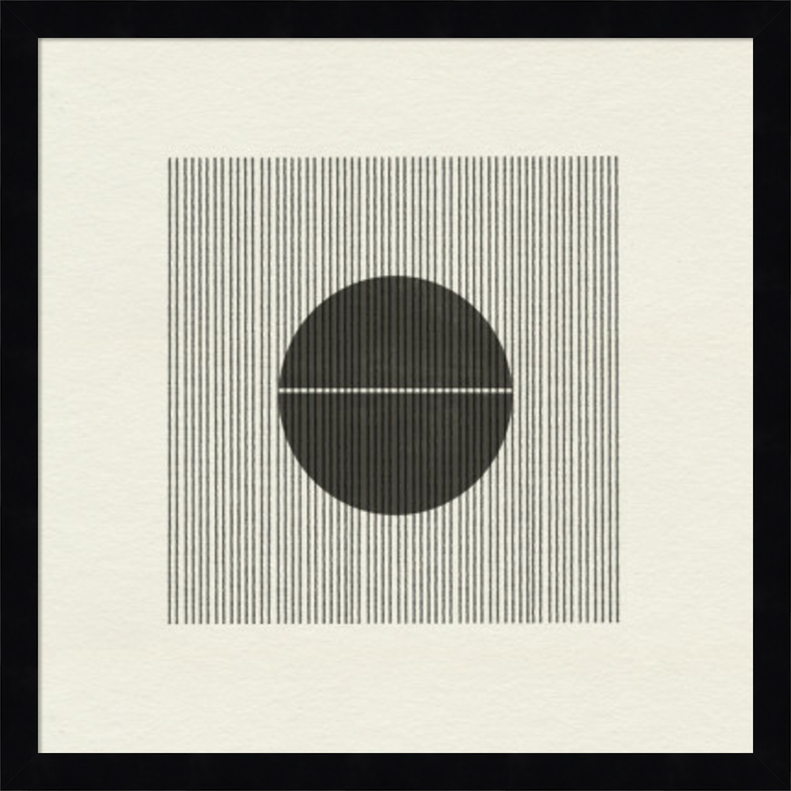 Paper Object No 5 by The Miuus Studio, 17" H x 17" W x 1" D, Black