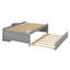  Structure de lit double Altona avec lit gigogne, 2 tiroirs, tablettes et table de chevet-1146151771