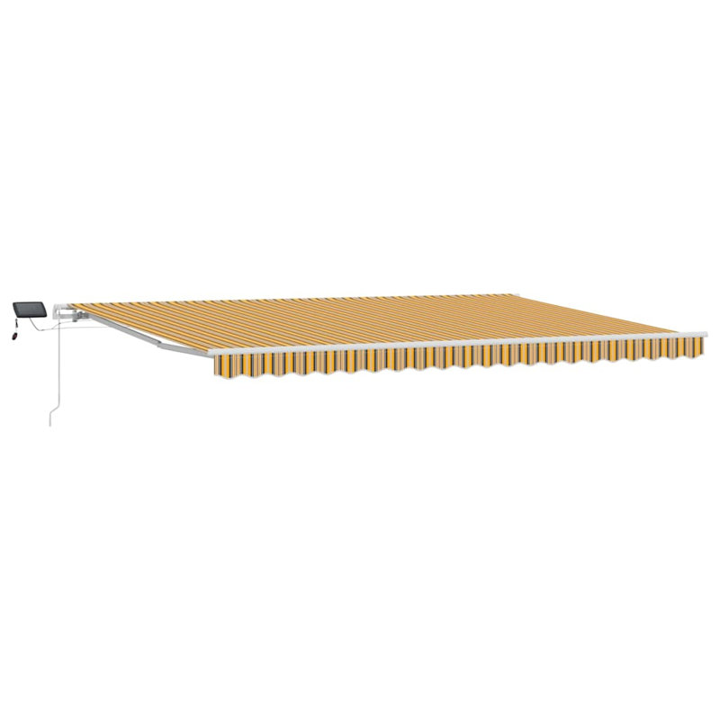 Retractable Awning, Multicolour, 500 cm W x 350 cm D