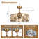 Modern 22" Crystal Drum Ceiling With Light Kit And Remote