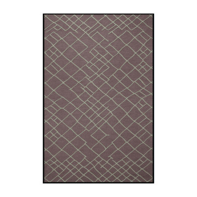Machine Washable Trellis Black Area Rug
