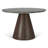 Caldera 48" Round Dining With Lava Marble And Dark Oak Base