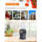 COMMERCIAL CHEF Personal Blender with 6 Stainless Steel Blades, LED Display