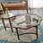 Modern Solid Wood + Glass End Table-119475811