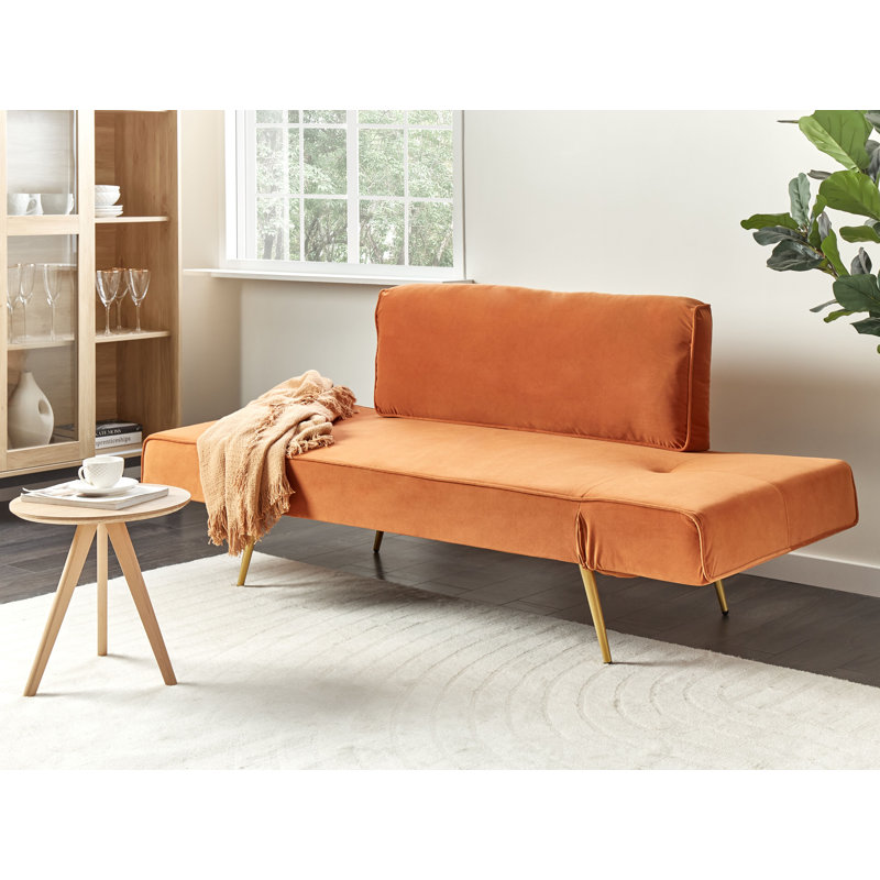Ahl 2 Seater Sofa Bed, Orange