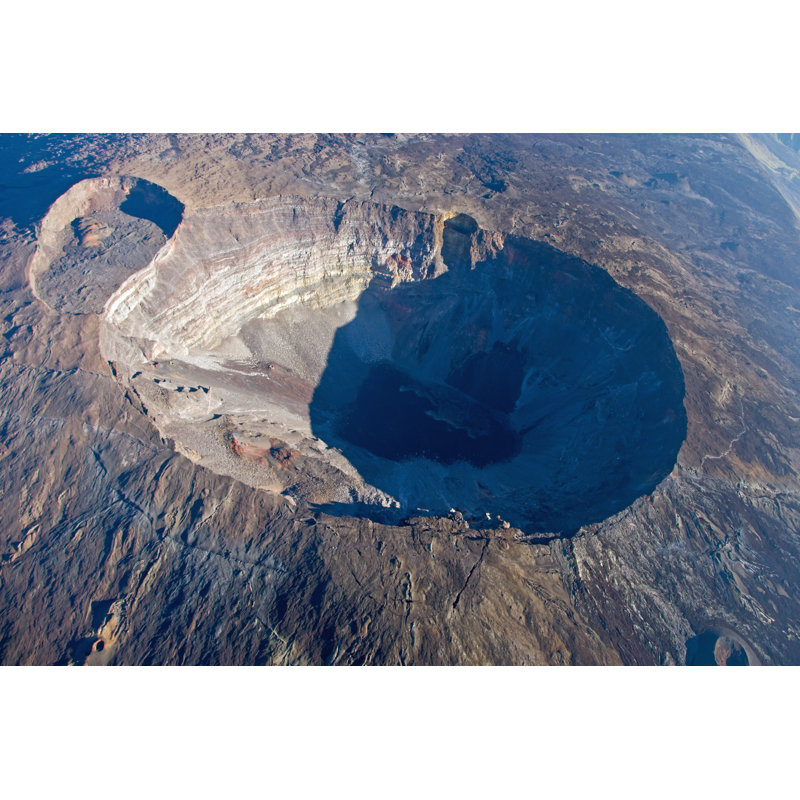 Volcano Crater - Wrapped Canvas Rectangle Print, 30cm H x 46cm W