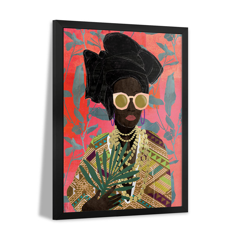Modern Turban Woman I, affiche encadrée de qualité supérieure par Nikki Chu, H 32 po x l 24 po